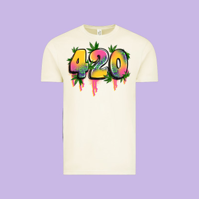 420 Cannabis Vintage Tee Designed By Artiststas