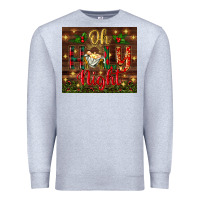 Heather Grey oh holy night Premium Sweatshirt - BundleAndBundleShop