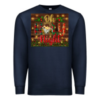Navy oh holy night Premium Sweatshirt - BundleAndBundleShop