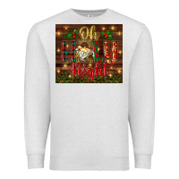 Oatmeal Heather oh holy night Premium Sweatshirt - BundleAndBundleShop