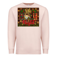 Pale Pink oh holy night Premium Sweatshirt - BundleAndBundleShop