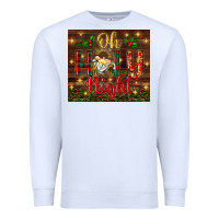 White oh holy night Premium Sweatshirt - BundleAndBundleShop