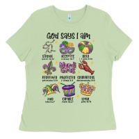 Matcha god says i am mardi gras Ladies Tee - MaliasSmallBusiness