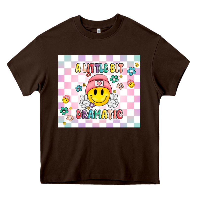 A Little Bit Dramatic Retro Heavy Core Tee by MaliasSmallBusiness | Teevron
