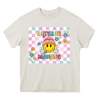 Cream a little bit dramatic retro Heavy Core Tee - MaliasSmallBusiness