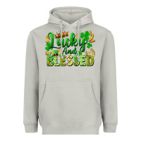 Moon Dust lucky and blessed Heavyweight Hoodie - FaDigitalArtStudio