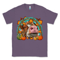 Lavender Fall Cow Rainbow Classic Tee - LillyAllenDesigns