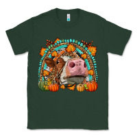 Sports Green Fall Cow Rainbow Classic Tee - LillyAllenDesigns