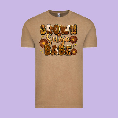 Brown Suga Babe Vintage Tee Designed By Artiststas