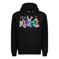 Black Easter Nurse Premium Hoodie - OliviaCreatesArt