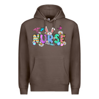 Coffee Easter Nurse Premium Hoodie - OliviaCreatesArt