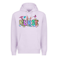 Lilac Easter Nurse Premium Hoodie - OliviaCreatesArt