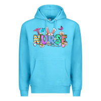 Ocean Blue Easter Nurse Premium Hoodie - OliviaCreatesArt