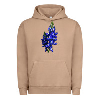 Pigment Burro Bluebonnet Flower Illustrations Urban Hoodie - LillyAllenDesigns