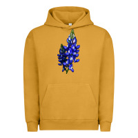 Pigment Peanut Butter Bluebonnet Flower Illustrations Urban Hoodie - LillyAllenDesigns