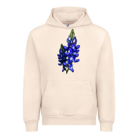 Sandshell Bluebonnet Flower Illustrations Urban Hoodie - LillyAllenDesigns