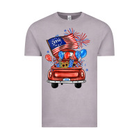 Vintage Zinc farm truck,america flag Vintage Tee - JahusDesignShop