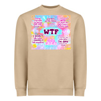 Mushroom sarcastic wtf Heavyweight Sweatshirt - TumblerDesignByShophia