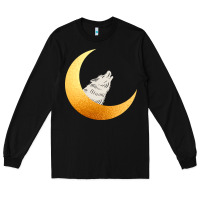 Black Howling Wolf Long Sleeve Tee - Bettercallsaul