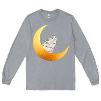 Heather Grey Howling Wolf Long Sleeve Tee - Bettercallsaul