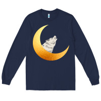 Navy Howling Wolf Long Sleeve Tee - Bettercallsaul