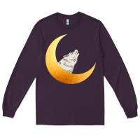 Plum Howling Wolf Long Sleeve Tee - Bettercallsaul