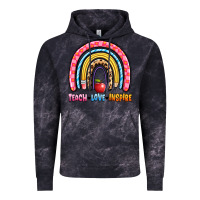 Cloud Black teach love inspire rainbow Vintage Hoodie - Artiststas