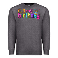 Charcoal Heather it's my birthday Premium Sweatshirt - BundleAndBundleShop