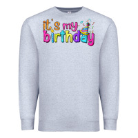 Heather Grey it's my birthday Premium Sweatshirt - BundleAndBundleShop