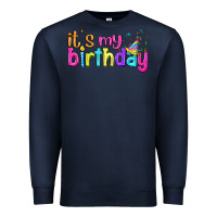 Navy it's my birthday Premium Sweatshirt - BundleAndBundleShop