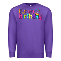 Purple it's my birthday Premium Sweatshirt - BundleAndBundleShop