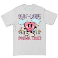 Dove Grey self love social club Premium Tee - MaliasSmallBusiness