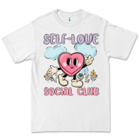 White self love social club Premium Tee - MaliasSmallBusiness
