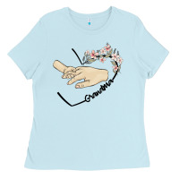 Baby Blue personalized grandma Ladies Tee - MaliasSmallBusiness