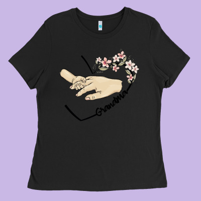 Personalized Grandma Ladies Tee Designed By Maliassmallbusiness