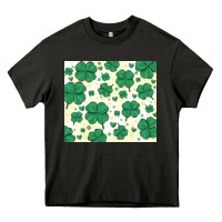 Asphalt st patrick clover Heavy Core Tee - MaliasSmallBusiness