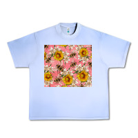 Grape Ice bees and flowers Urban Heavy Tee - Artiststas
