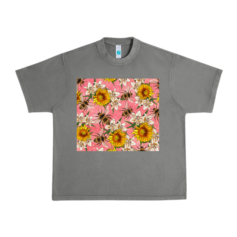 Bees And Flowers Urban Heavy Tee by Artiststas | Teevron
