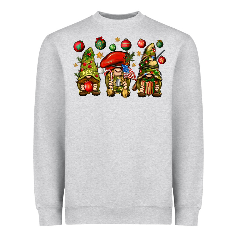 Christmas Army Gnomes 4th Of July Heavyweight Sweatshirt by HowdyJamesFarm | Teevron