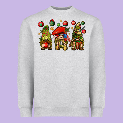 Christmas Army Gnomes 4th Of July Heavyweight Sweatshirt Designed By Howdyjamesfarm