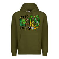 Army Green St. Patrick's Day One lucky Nurse Premium Hoodie - OliviaCreatesArt