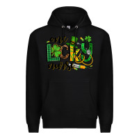 Black St. Patrick's Day One lucky Nurse Premium Hoodie - OliviaCreatesArt