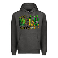 Charcoal Heather St. Patrick's Day One lucky Nurse Premium Hoodie - OliviaCreatesArt