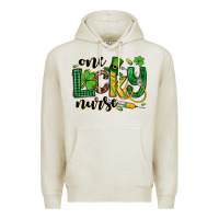 Oatmeal Heather St. Patrick's Day One lucky Nurse Premium Hoodie - OliviaCreatesArt