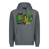 Rock St. Patrick's Day One lucky Nurse Premium Hoodie - OliviaCreatesArt