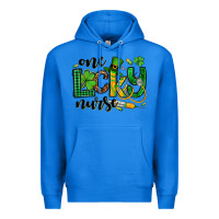 True Royal St. Patrick's Day One lucky Nurse Premium Hoodie - OliviaCreatesArt