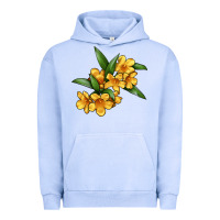Pigment Grape Ice Yellow Jessamine Flower Illustrations Urban Hoodie - LillyAllenDesigns
