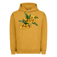 Pigment Peanut Butter Yellow Jessamine Flower Illustrations Urban Hoodie - LillyAllenDesigns