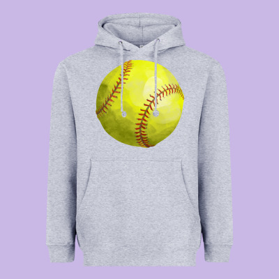 Softball Heavyweight Hoodie Designed By Fadigitalartstudio