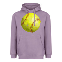 Lavender softball Heavyweight Hoodie - FaDigitalArtStudio